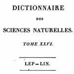DICTIONNAIRE DES SCIENCES NATURELLES, Tome 26 : LEP - LIN (Ouvrage collectif)  1823