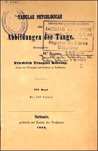TABULAE PHYCOLOGICAE ODER ABBILDUNGEN DER TANGE, VOLUME 16 Kützing F.T.  1866