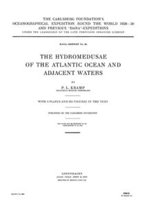 THE HYDROMEDUSAE OF THE ATLANTIC OCEAN AND ADJACENT WATERS Kramp P.L.  1959