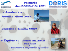Gagnants JeuDORIS d'Or 2021