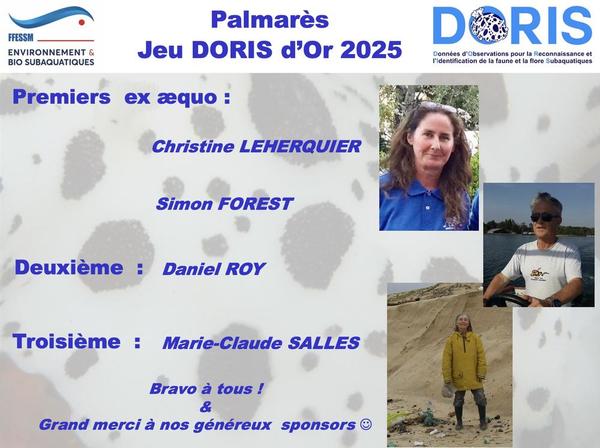 Gagnants JeuDORIS d'Or 2025