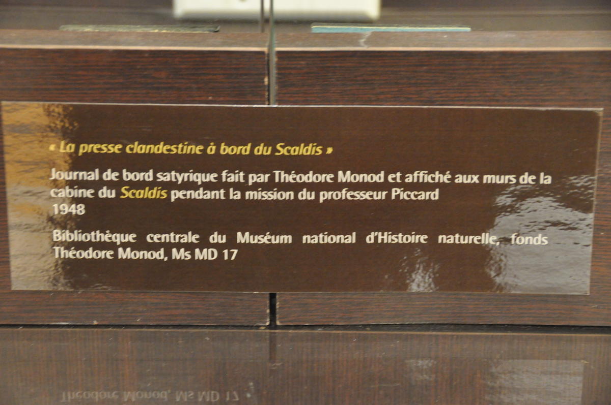 <p>C'est trouvé !</p><p>Oui, Marie-Claude, il s'agit bien de Théodore MONOD, l'auteur de "Bathyfolages", et tu mérites doublement d'avoir gagné si...